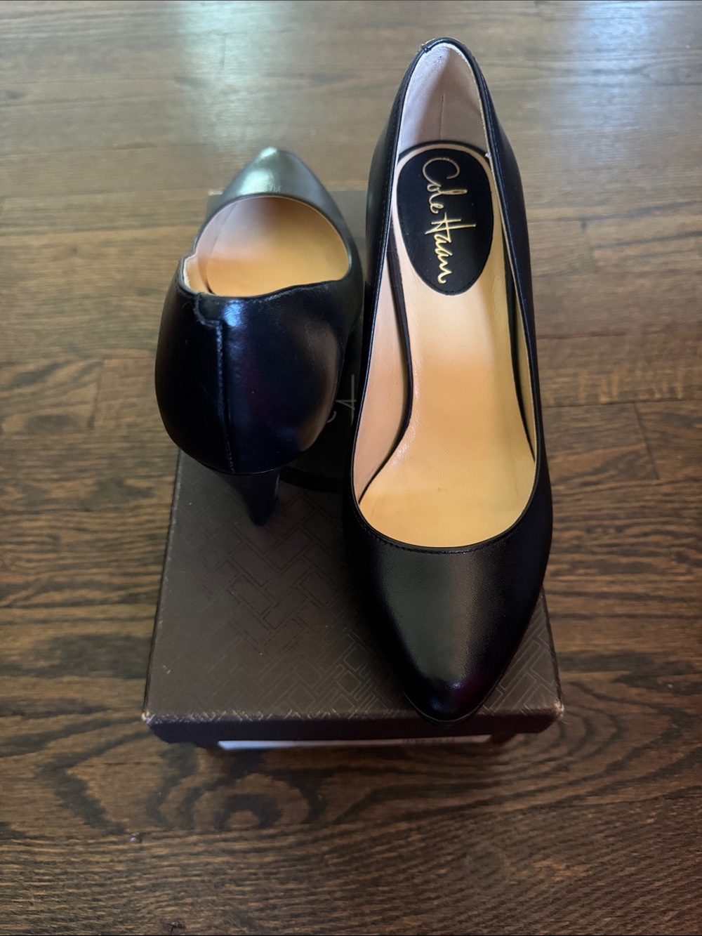 Cole Haan - Black Leather Air Margot Pump